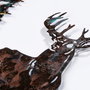 Wallity Deer Escultura de Pared de Metal Multicolor